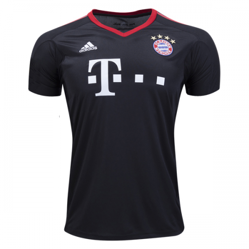 2017-18 Bayern Munich Black Goalkeeper Soccer Jersey
